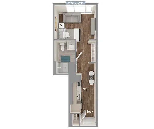 Floor plan S4-348sf-U