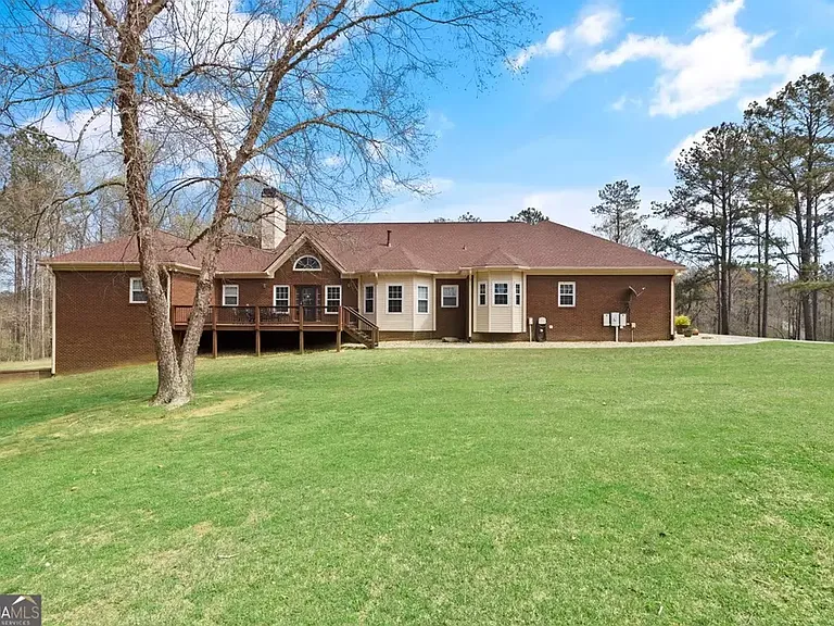 Back view of home