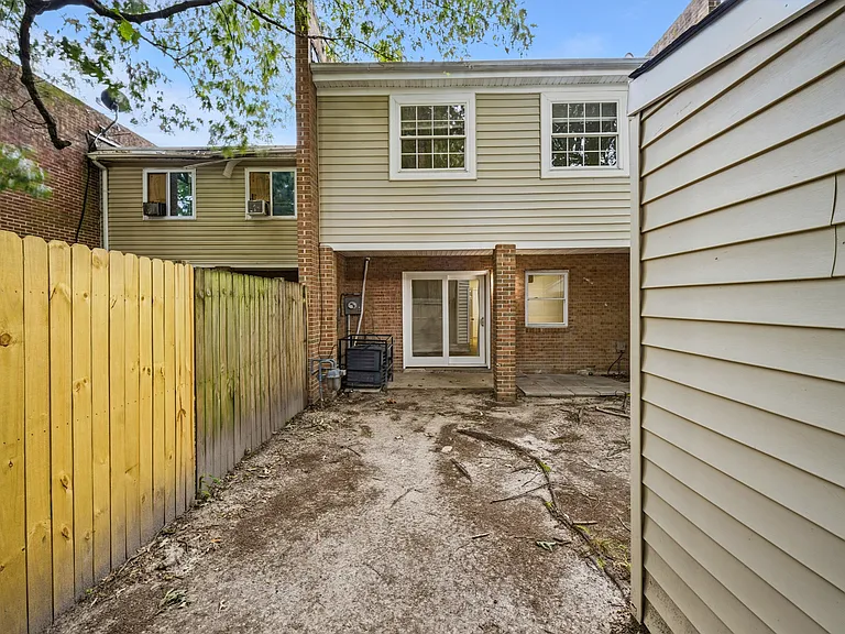 Rear of townhome from yard