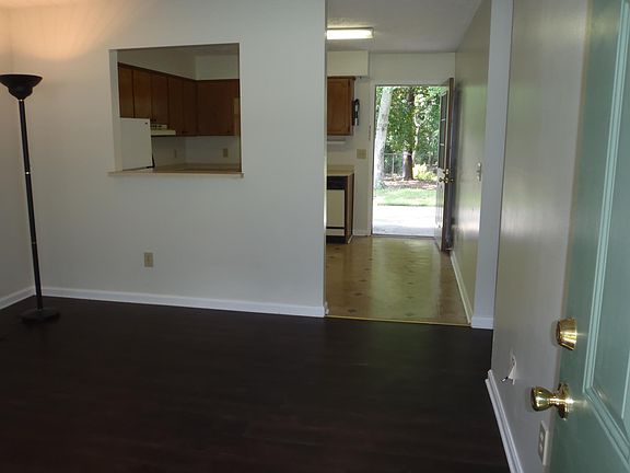 Living room looking toward back door.