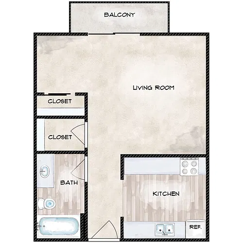 Floor plan Studio