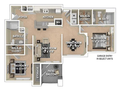 Floor plan B3G