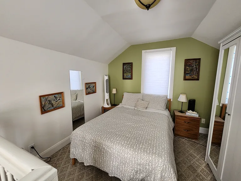 Loft bedroom with armoire, private on separate floor