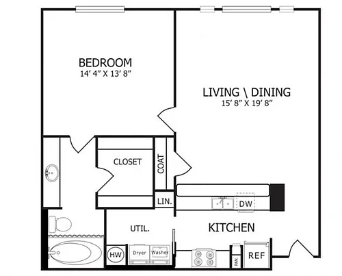 Floor plan The Motley