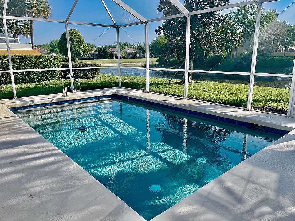 Lanai with pool