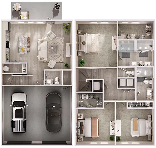 Floor plan C2 Townhome