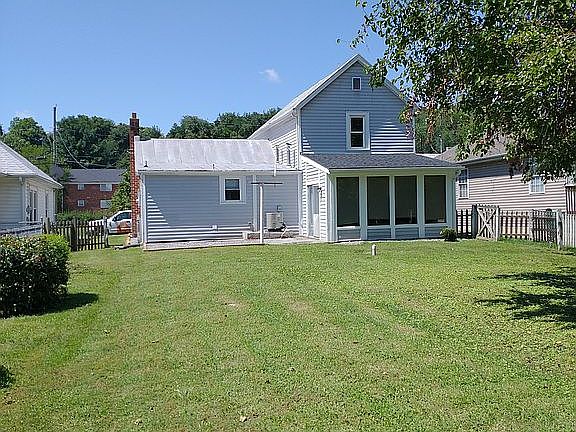 Fenced back yard