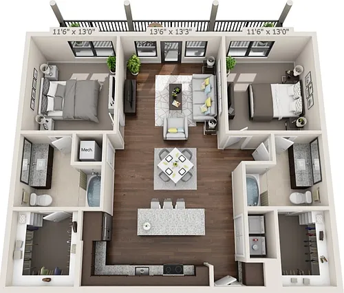 Floor plan B2