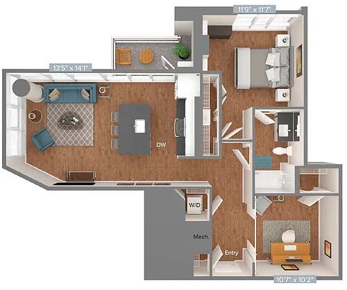 Floor plan A8D-902sf-1