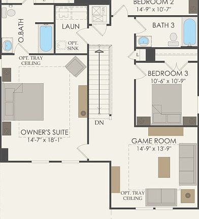 Second Floor 4 br 3 ba