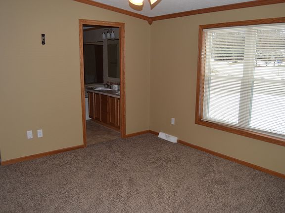 Master bedroom is spacious