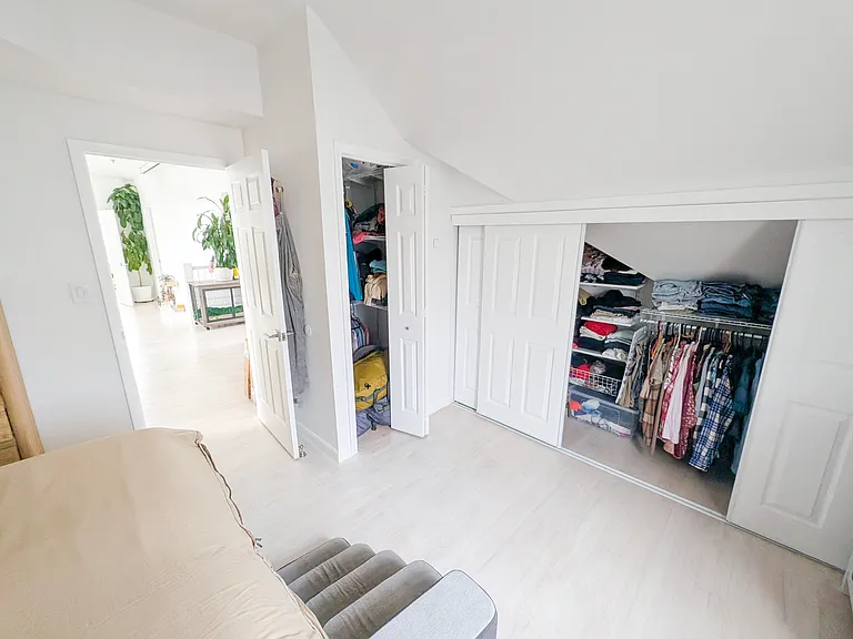 master bedroom two closets
