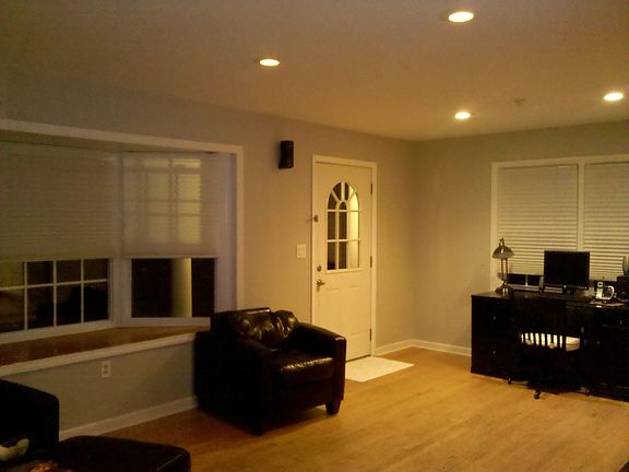 Spacious Living Room with Large Bay Window.