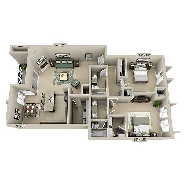 Floor plan B2C-R