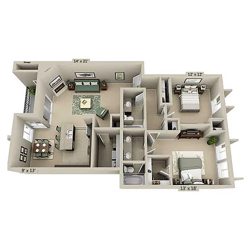 Floor plan B2C-R