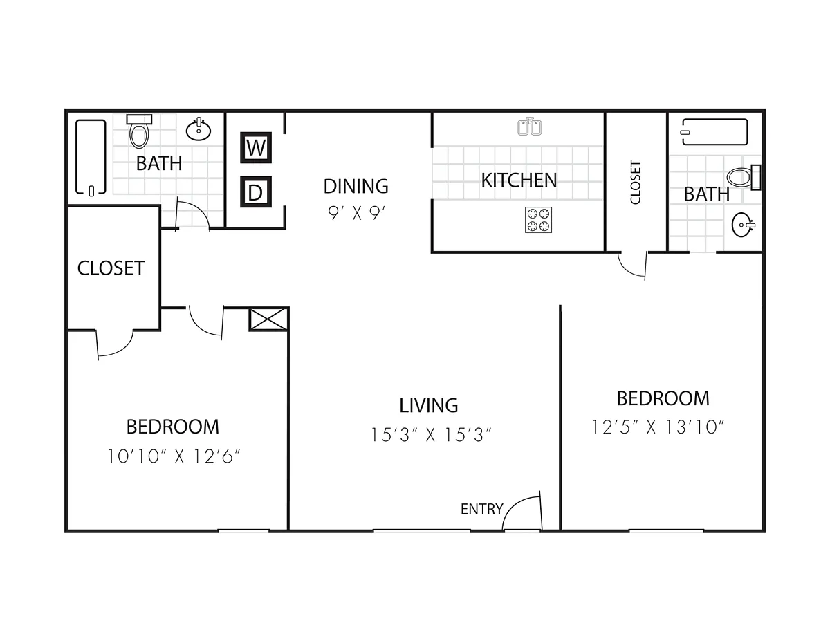 Floor plan 3X2-B