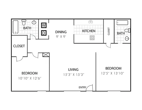 Floor plan 3X2-B