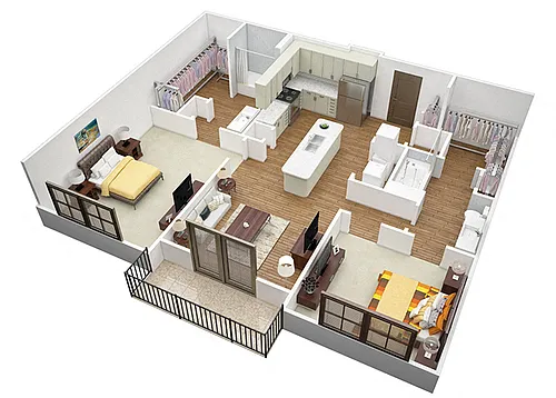 Floor plan The Point (B1)