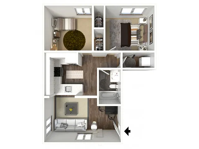 Floor plan 2X1 C