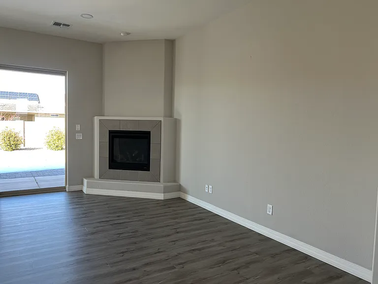Living Room Wall will Accommodate
Large Screen TV