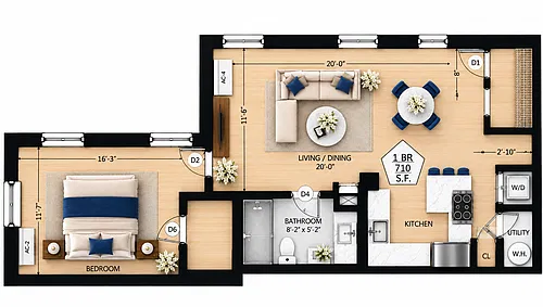 Floor plan 602