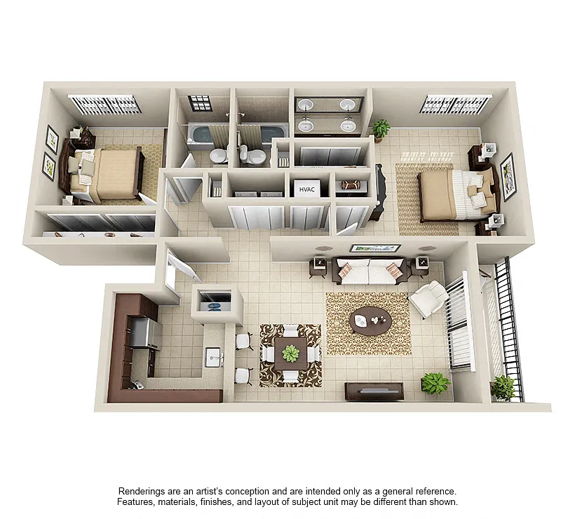 Floor plan PH1 Reno - A