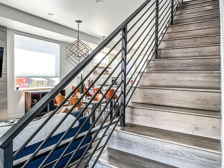 Stairs leading to bedrooms
