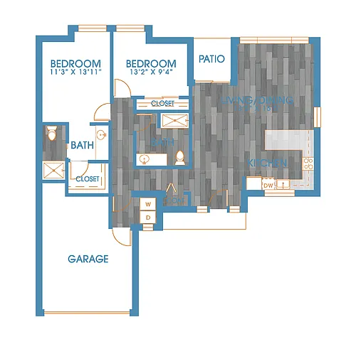 Floor plan 2X2 N