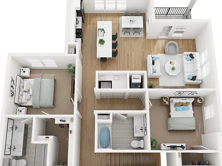 B1-U floor plan Arbolada