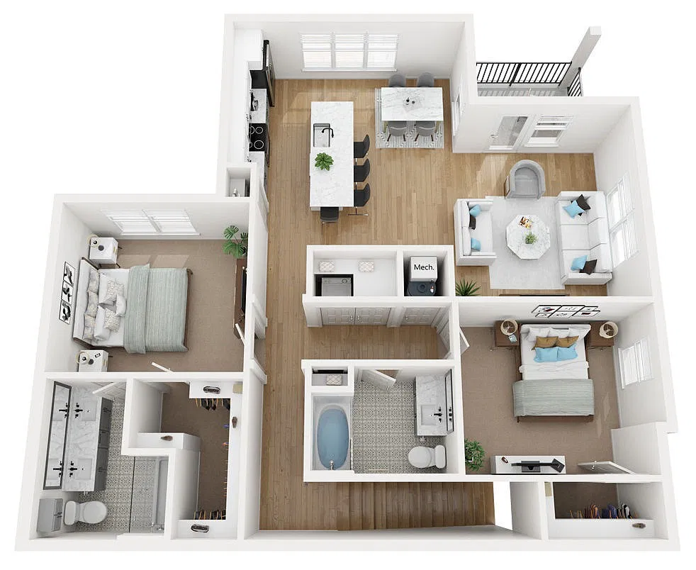 Floor plan B1-U