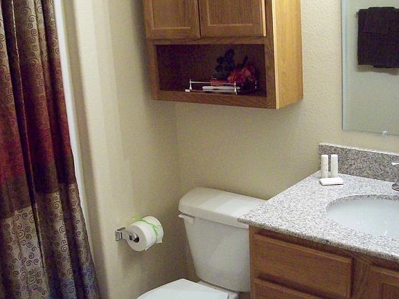 Undermount Sink/Curved Shower Rod