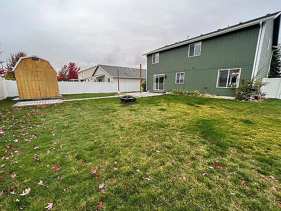Fully fenced backyard
