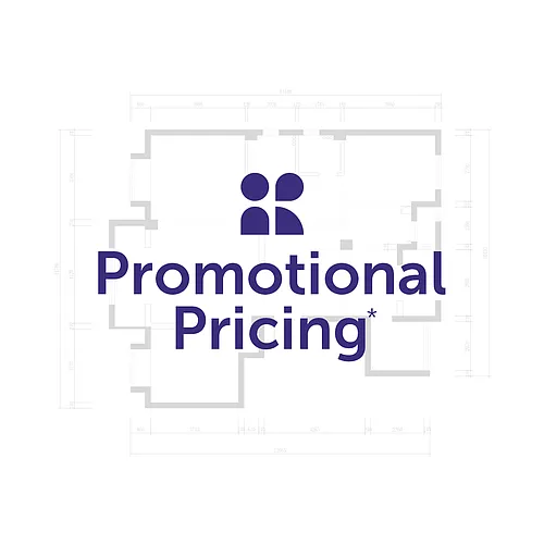 Floor plan 1 Bedroom Promotional Price For First 7 Months*