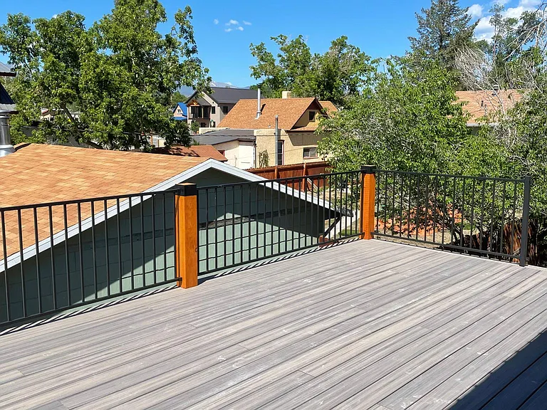 The largest private deck in Salida and it faces the mountains.