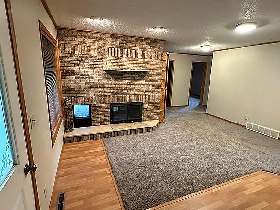 Walking in the front door.