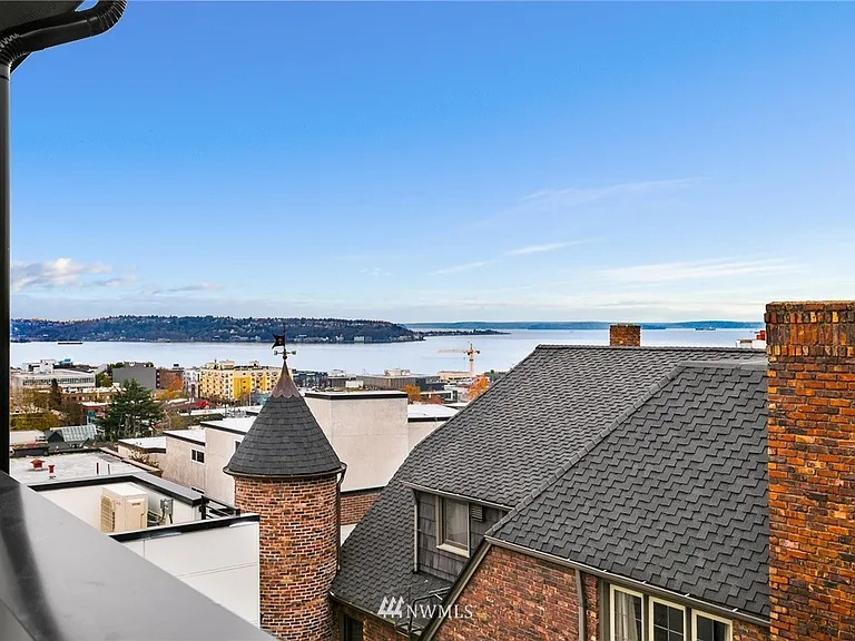 View of the Sound from the rooftop