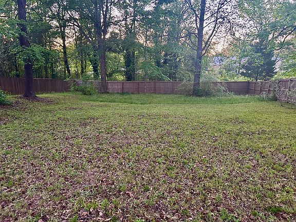 Fully fenced backyard.