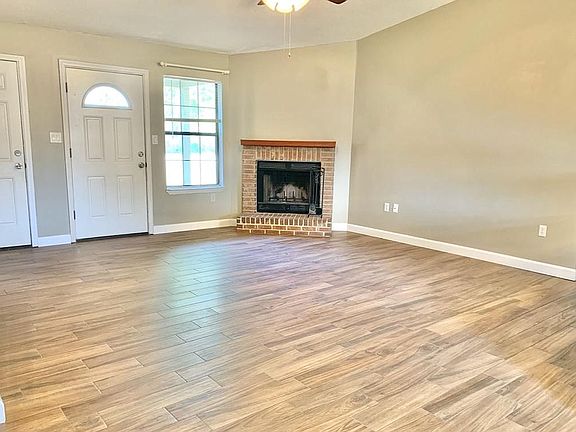 Wood-burning fireplace