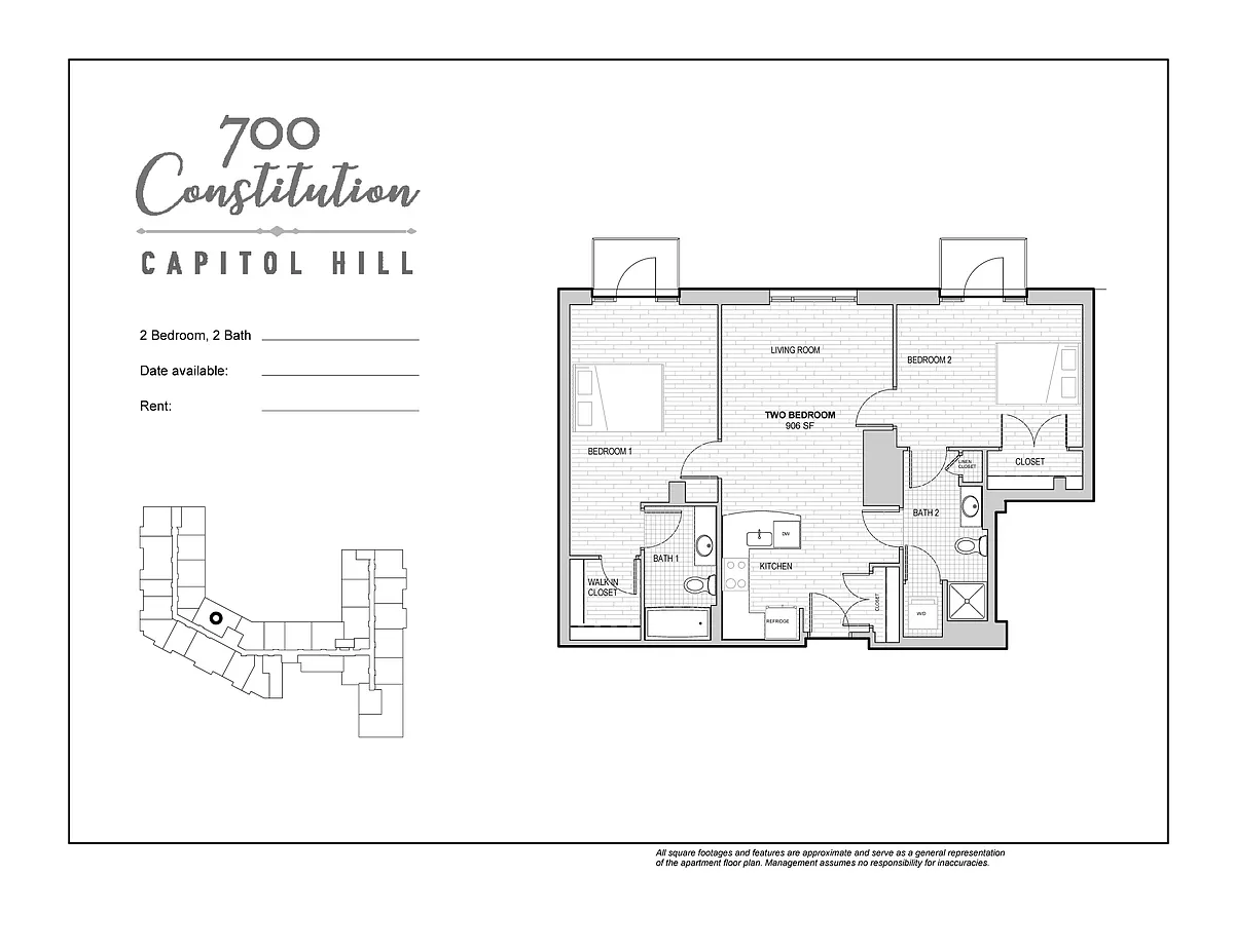 Floor plan 2B 2B (T28 - Floor4)