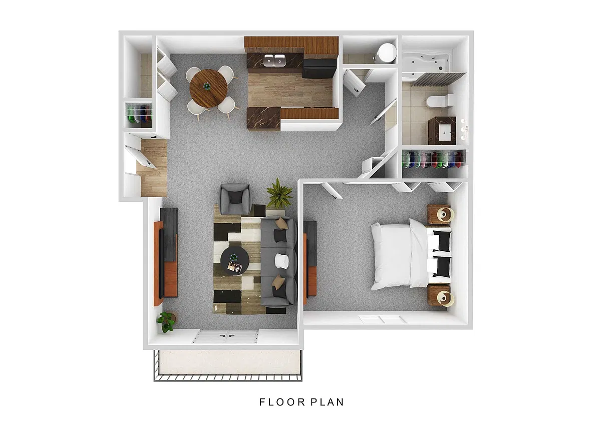 Floor plan Foxfire with Balcony/Patio