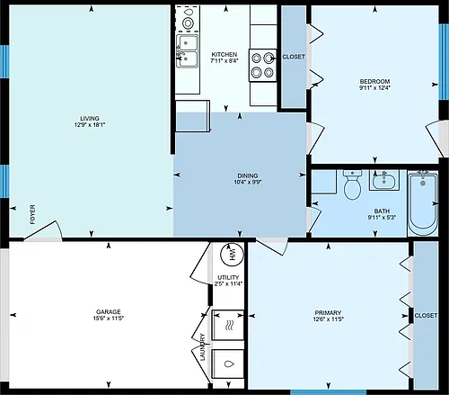 Floor plan Duplex 2C