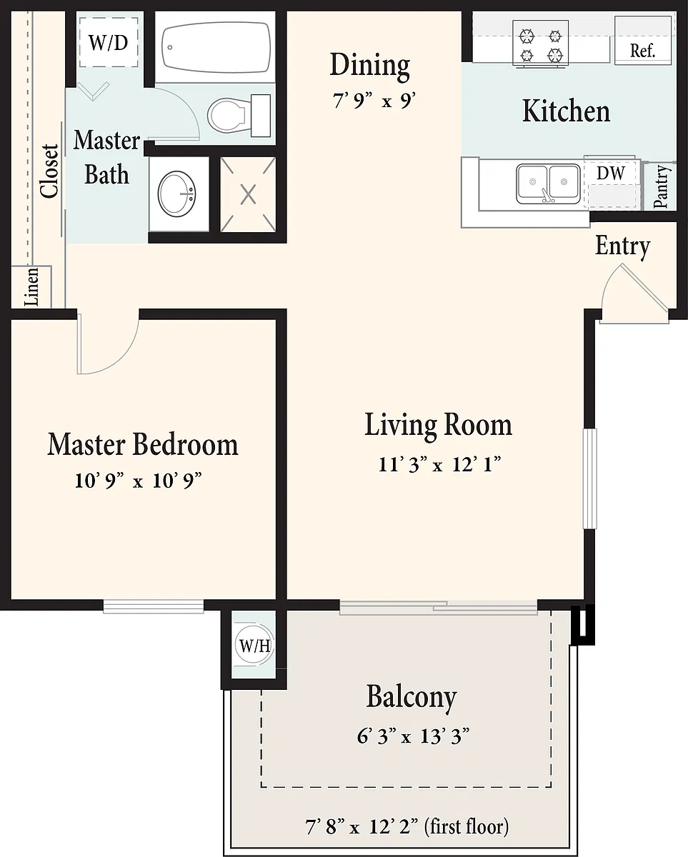 Floor plan The Brighton - Down