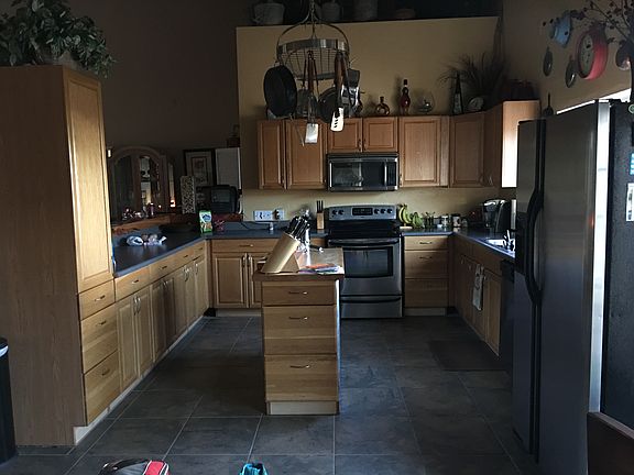 Kitchen oak cabinets tile fl