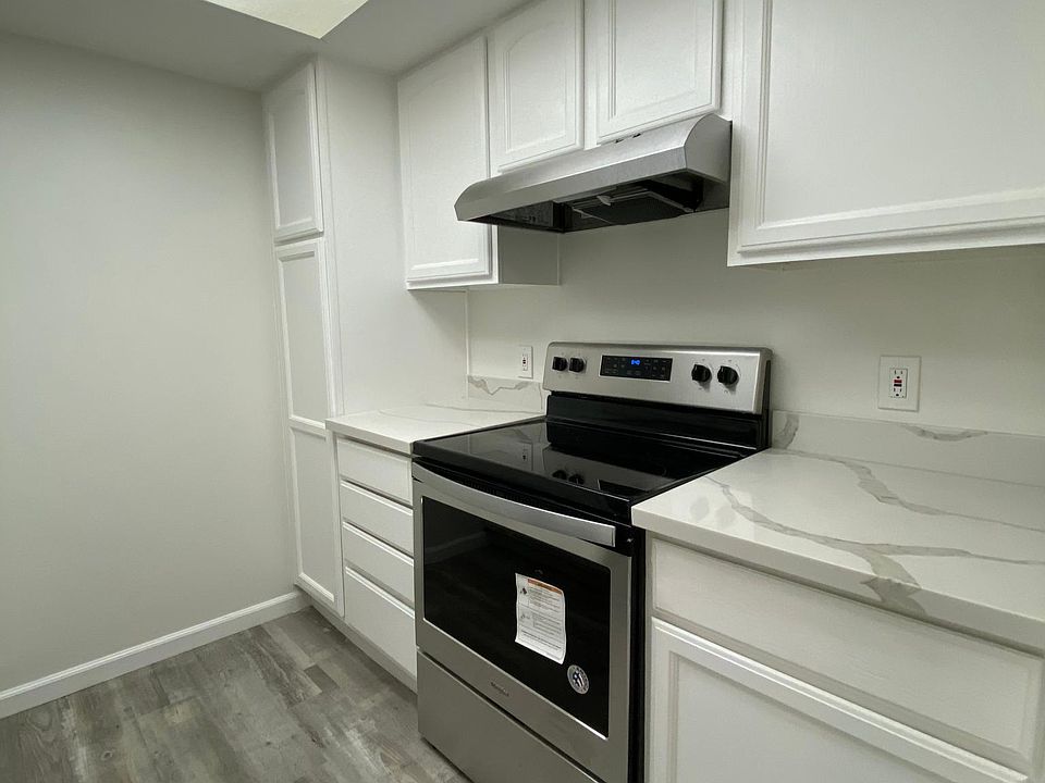 Kitchen with electric stove