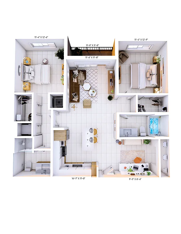 Floor plan B2
