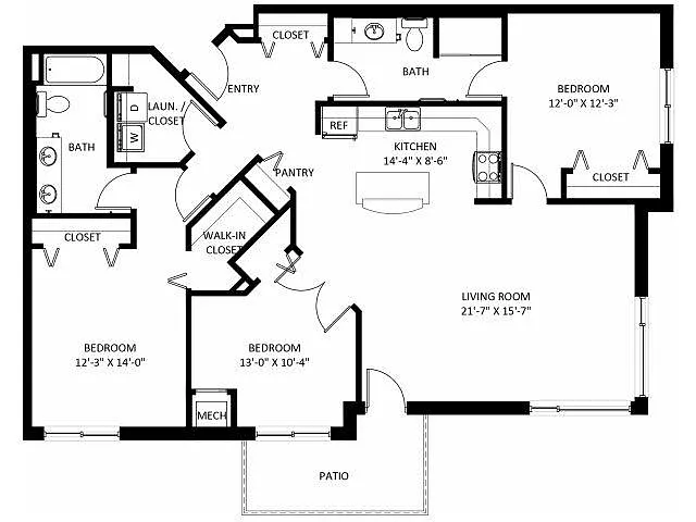 Floor plan Thomdale