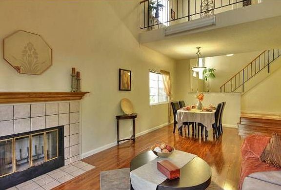 Living Room w/ Vaulted Ce