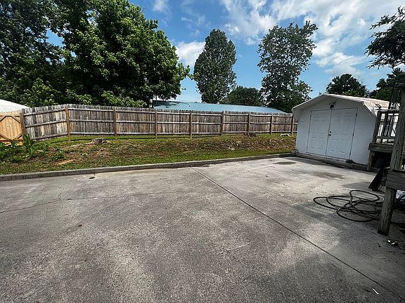 2 car parking area with shed
