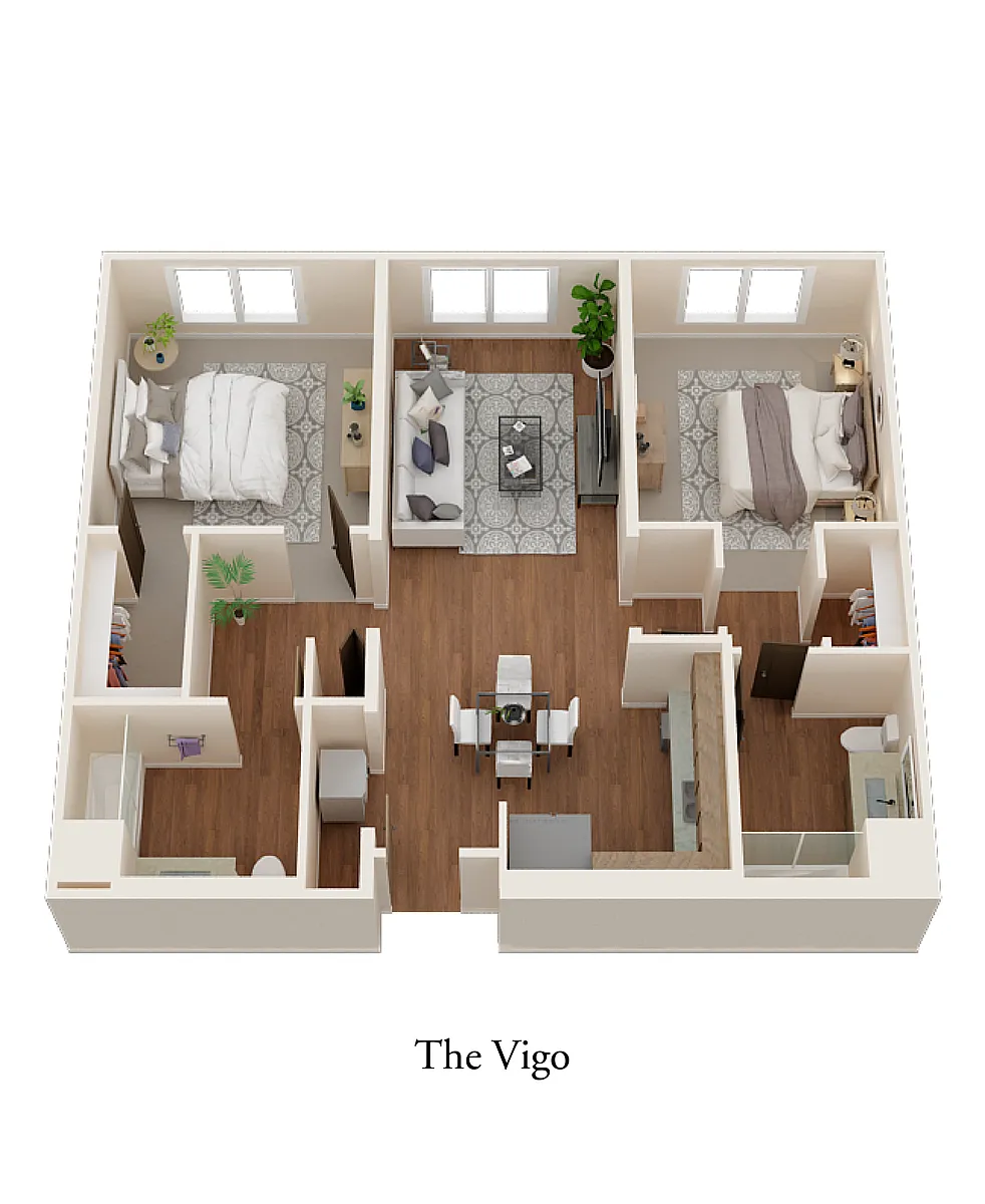 Floor plan Two Bedroom