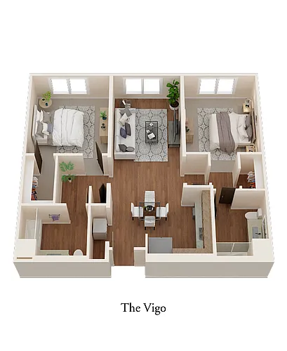 Floor plan Two Bedroom